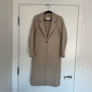 Abercrombie Beige Wool Dad Coat
